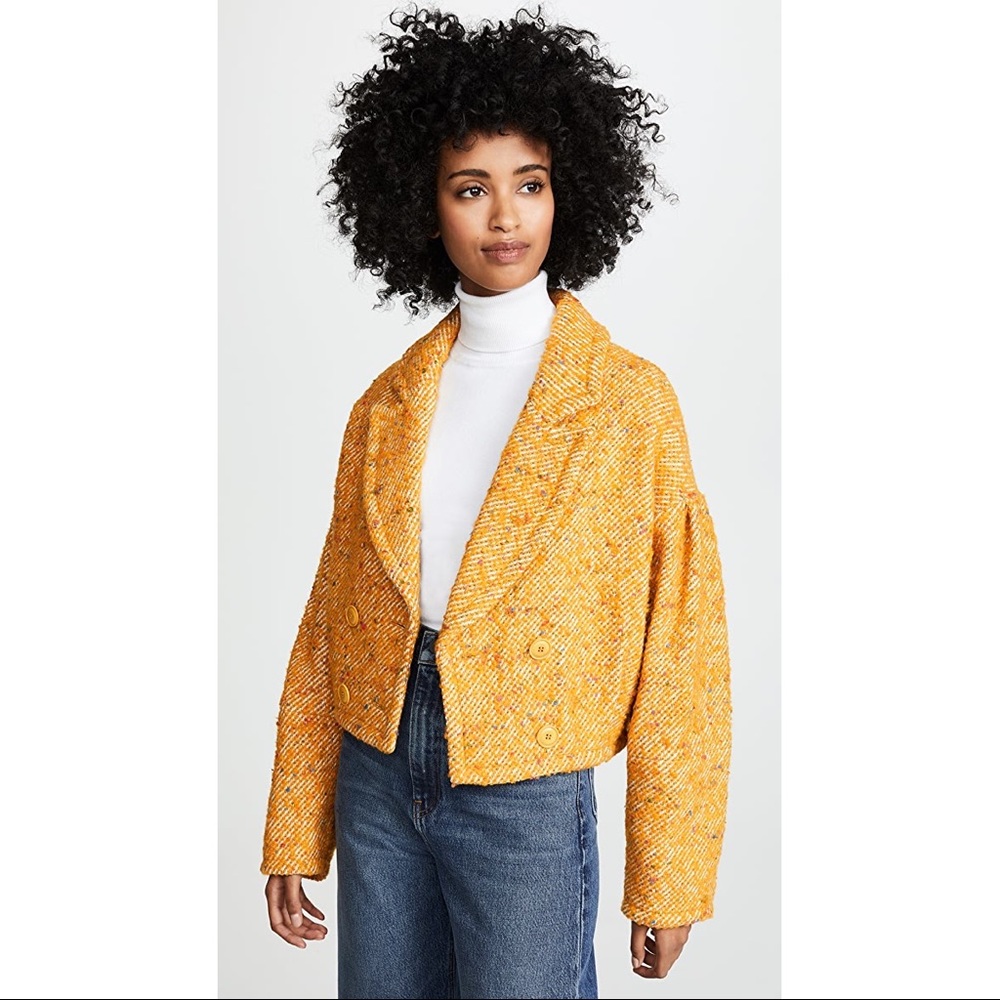 Ulla Johnson Helio Italian Tweed Jacket sz S in Honey